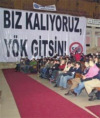 araştırma görevlileri eylemde