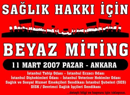 ankarada beyaz miting